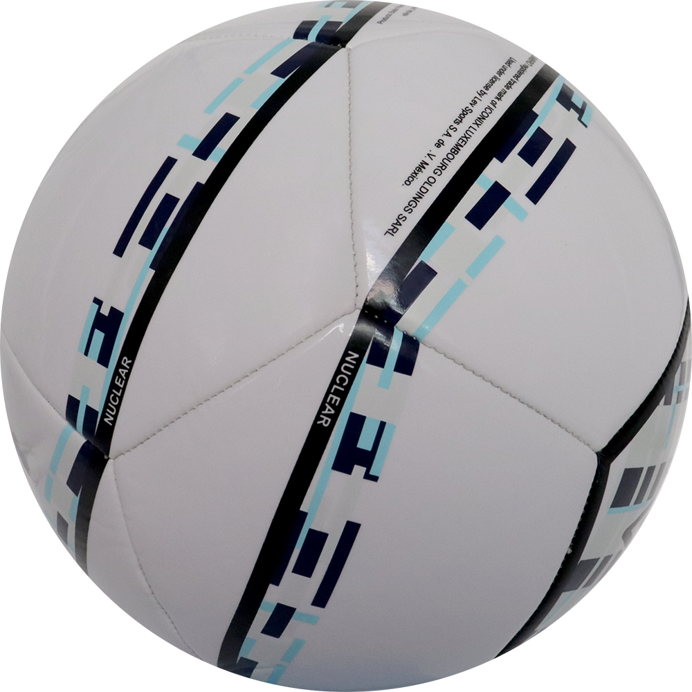 Balón de fútbol marca Umbro, 12 Paneles, amarillo neón, con detalles de colores, tamaño 4.
