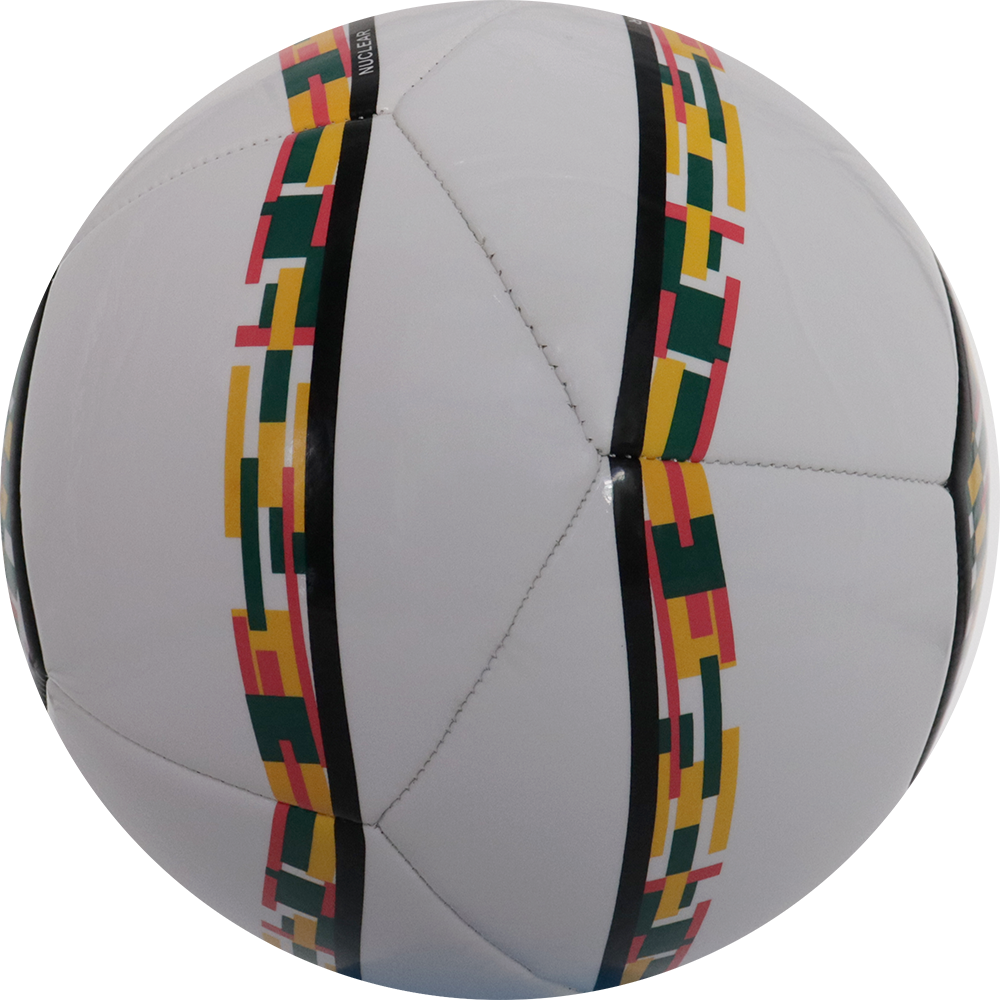 Balón de fútbol marca Umbro, 12 Paneles, amarillo neón, con detalles de colores, tamaño 4.