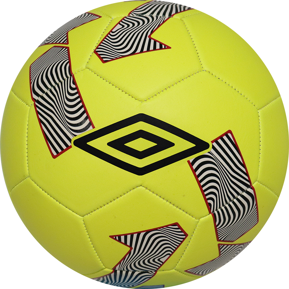 Balón de fútbol marca Umbro, 32 Paneles, amarillo neón, tamaño 5.